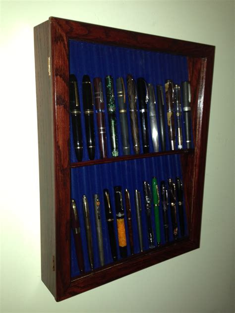 fountain pen display case|pen display case wall mounted.